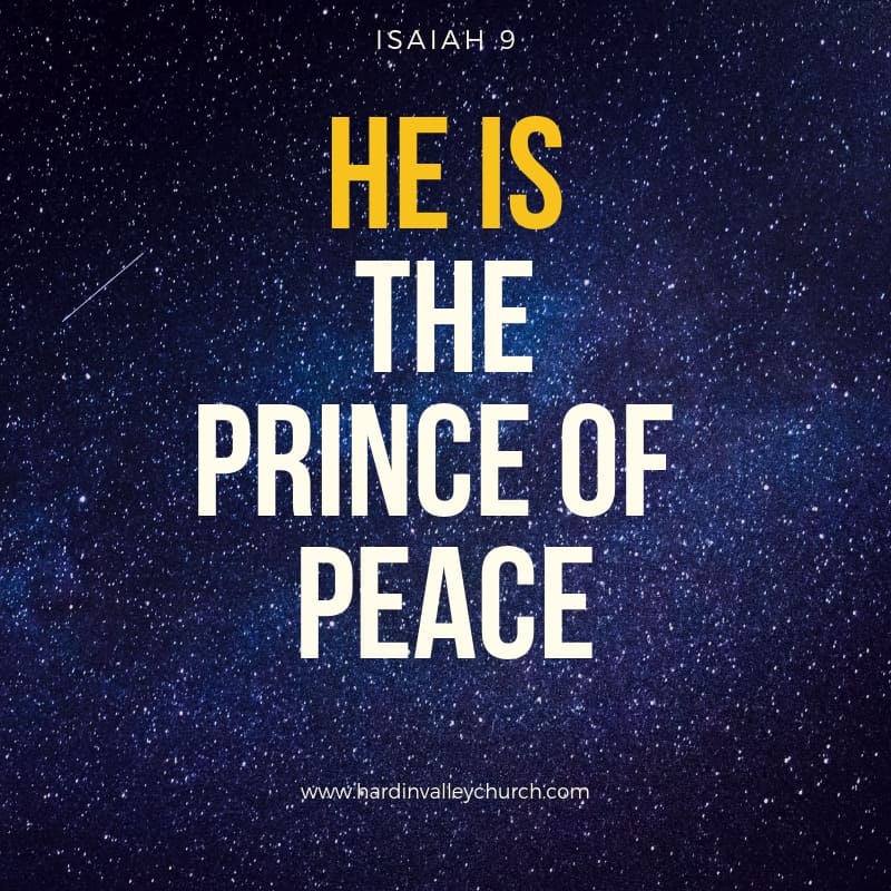 Jesus is the Prince of Peace